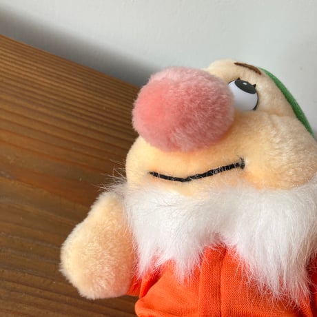 Disney The Seven Dwarfs "BASHFUL" 東京ディズニーランド 白雪姫と7人のこびと "てれすけ” ぬいぐるみ 紙タグつき 1980s