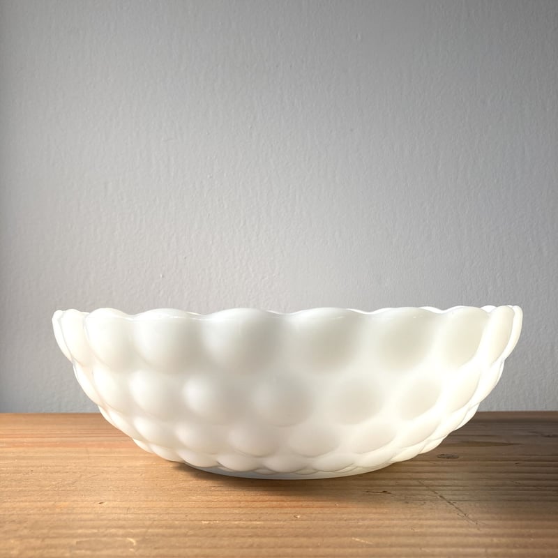 FIRE KING ファイヤーキング バブル ラージボウル / ホワイト