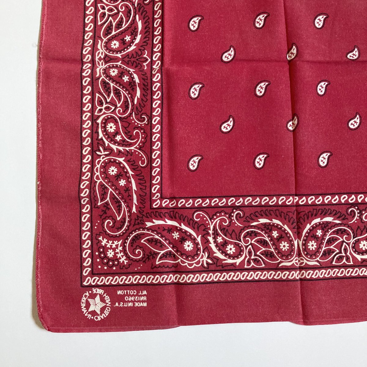 ヴィンテージ バンダナ レッド 1980～1990s ／8 | MILMOUNTAIN STORE