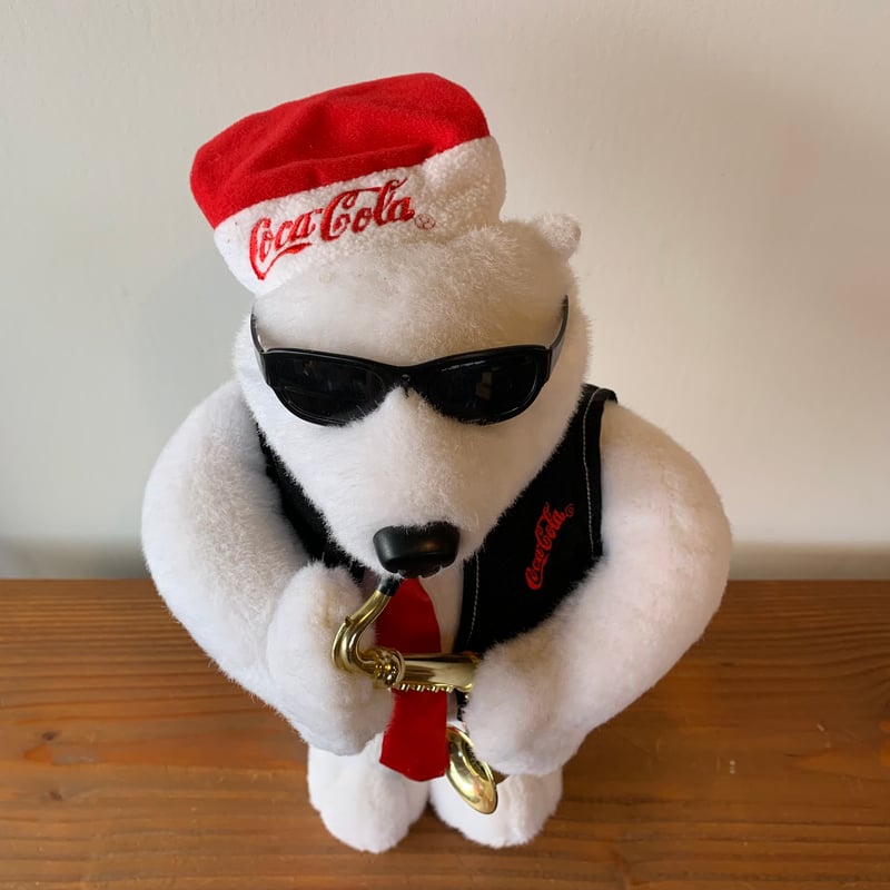 Jazz Polar Bear Coca-Cola Holding Saxophone vin