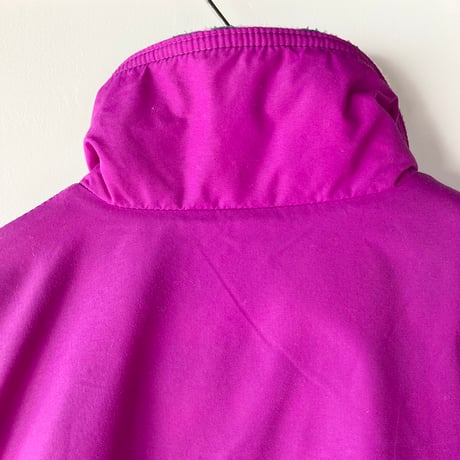 L.L.Bean エルエルビーン 極美品 1980s Warm-up Jacket made in USA  パープルピンク 総柄 カタディン 山タグ  ウォームアップジャケット VINTAGE
