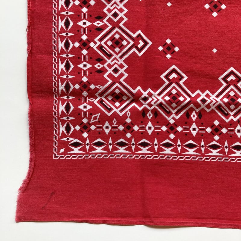 ヴィンテージ バンダナ レッド 1970s ／13 | MILMOUNTAIN STORE