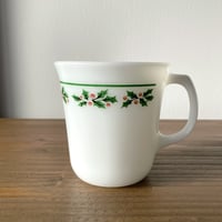 CORNING Winter Holly コーニング クリスマス マグカップ／A