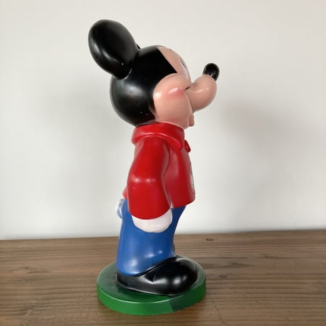 1970s MICKEY MOUSE BANK･PLAY PAL PLASTICS ミッキーマウス コインバンク 貯金箱 （ステッカー有)