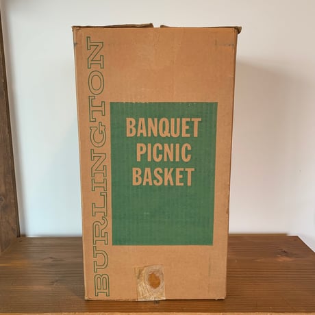 Hawkeye BURLINGTON BASKET CO. 箱入り 1960年代 ピクニックバスケット
