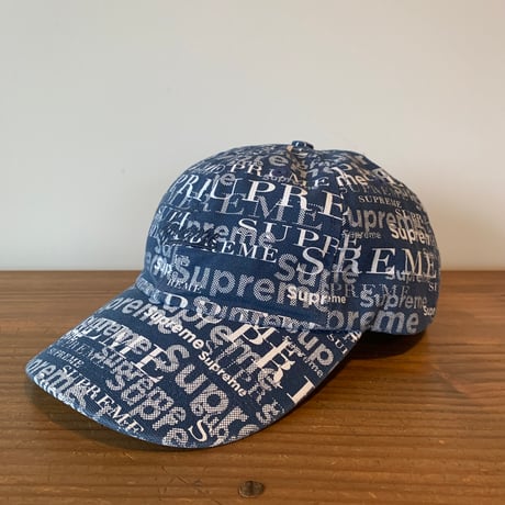 Supreme logo pattern 6-panel made in USA NOS デッドストック 2020 LIMITED シュプリーム 6パネル キャップ