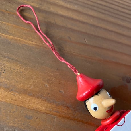 WOODEN PINOCCHIO 木製ピノキオ 吊り下げ人形