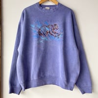 YELLOW STONE BEAR イエローストーン ベア 刺繍 アニマル柄 動物柄 スウェット 1990s