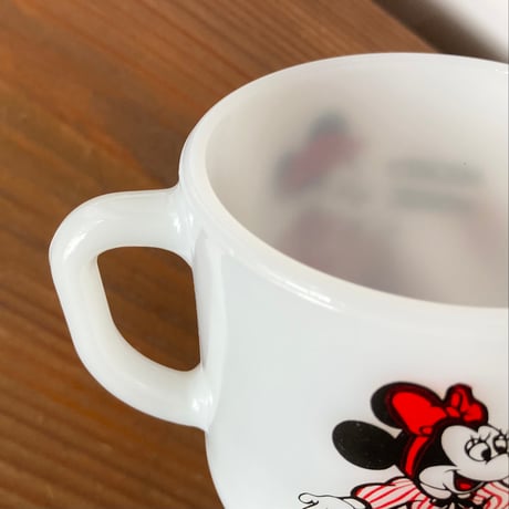 FIRE KING ANCHOR HOCKING Disney Mickey&Minnie ファイヤーキング ミッキー＆ミニー マグカップ