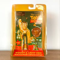 Disney TOY STORY2 WOODY＆ARMY MEN Mattel トイストーリー2 ウッディ ベンダブル アーミーメン フィギュア