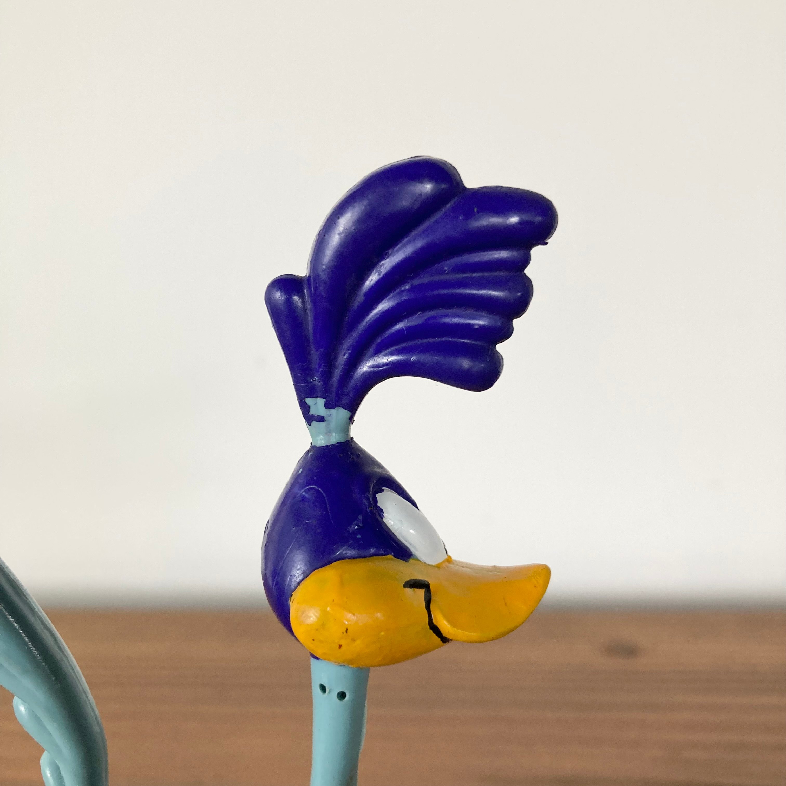 ②ロードランナー フィギュア 美品 希少 レア Road Runner ROAD RUNNER Looney Tunes ロードランナー ベンダブルフィギュア TYC