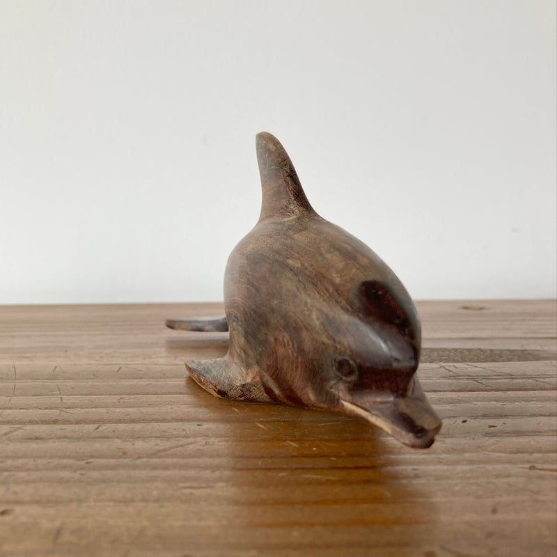 木製　イルカ ヴィンテージ 木製イルカ Vintage Wooden Dophin Wood Carving
