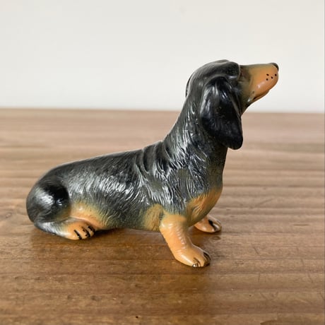 ヴィンテージ 犬 ダックスフンド フィギュア