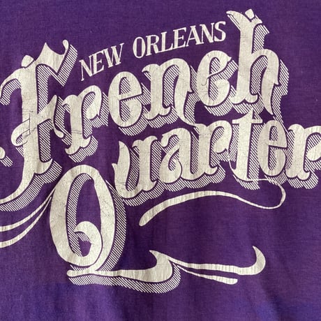 French Quarter S/S TEE U.S.A.1980s