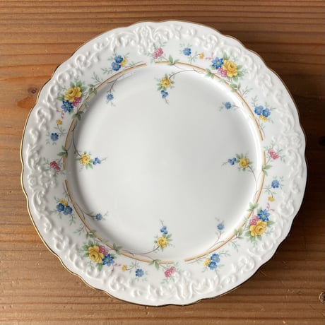 Noritake Contemporary Fine China ノリタケ 花柄レリーフプレート 1970～1980s