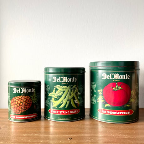 DELMONTE TOMATOES デルモンテ トマト ティン缶 1980s