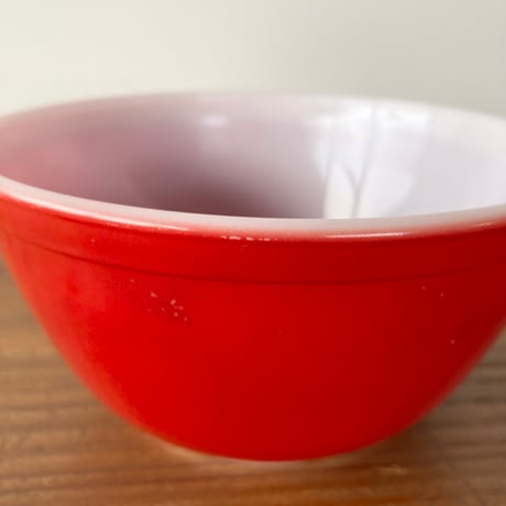 PYREX オールド パイレックス ミキシングボウル M／レッド