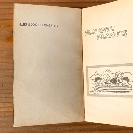 PEANUTS BOOK [FUN WITH PEANUTS] ヴィンテージ ピーナッツコミック ペーパーバック／CHARLES M. SCHULZ
