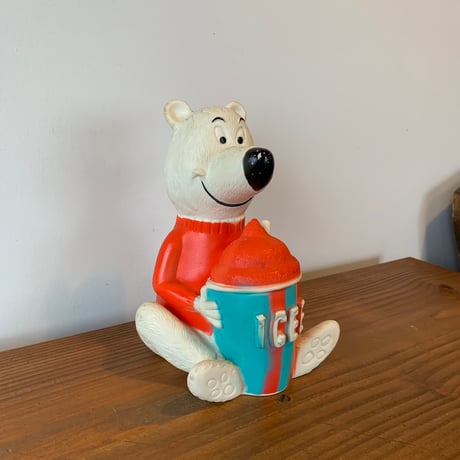 ICEE BEAR POLARBEAR COIN BANK 1970s made in USA アイシー ベアー ポーラーベアー 貯金箱 VINTAGE