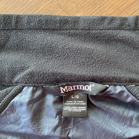 Marmot フリース キルティング ジャケット WOMENS-L 1990s／ブラック×ピンク