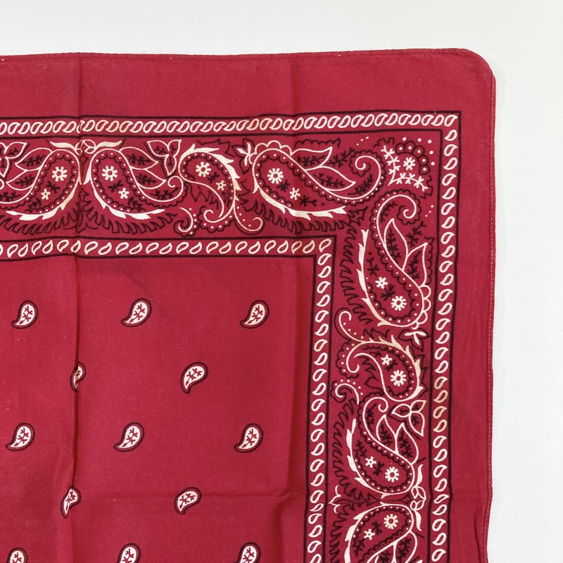 ヴィンテージ　レトロ　アンティークROSSIGNOL ブレッドケース オレンジ ヴィンテージ バンダナ レッド 1980～1990s／7 | MILMOUNTAIN STORE