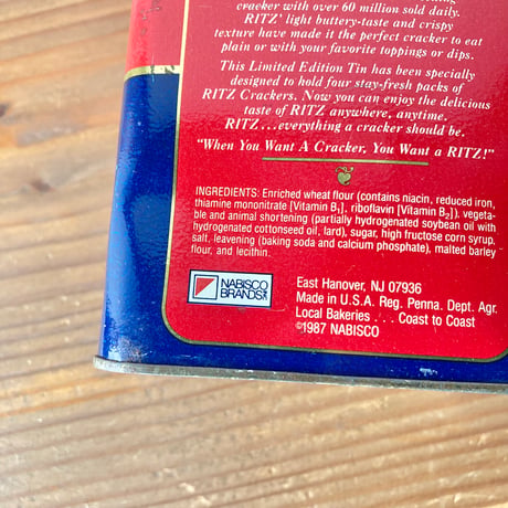 NABISCO RITZ ナビスコ リッツ ティン缶 1980s