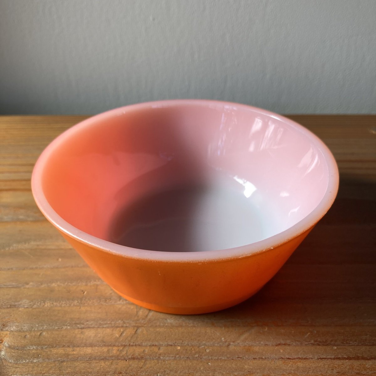 FIRE KING ファイヤーキング スープ・シリアルボウル ／オレンジ