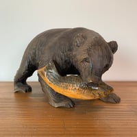 木彫り熊 鮭咥え熊 北海道 1 | MILMOUNTAIN STORE