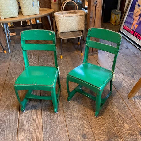 GREEN USA KIDS CHAIR 2 vintage ヴィンテージ
