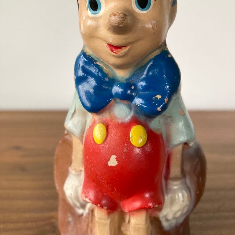 ビンテージ　ピノキオ　ディズニー　貯金箱 DISNEY PINOCCHIO ピノキオ 貯金箱 1940s | MILMOUNTAIN S