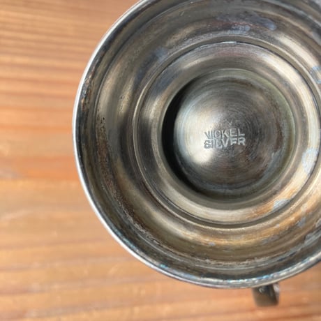 ヴィンテージ ニッケルシルバー カップ ハンドル付き NICKEL SILVER刻印入 1970～1980s ③