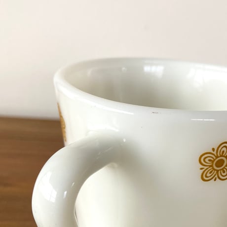 PYREX オールドパイレックス マグカップ／Butterfly Gold バタフライゴールド ②