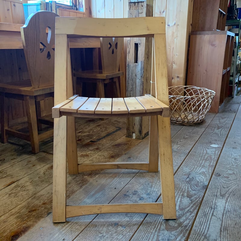 フォールディングチェア 1950年代 北欧 ウッド ヴィンテージ