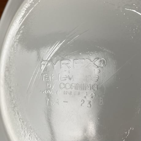 PYREX オールドパイレックス サラダプレート／Gray Laurel B