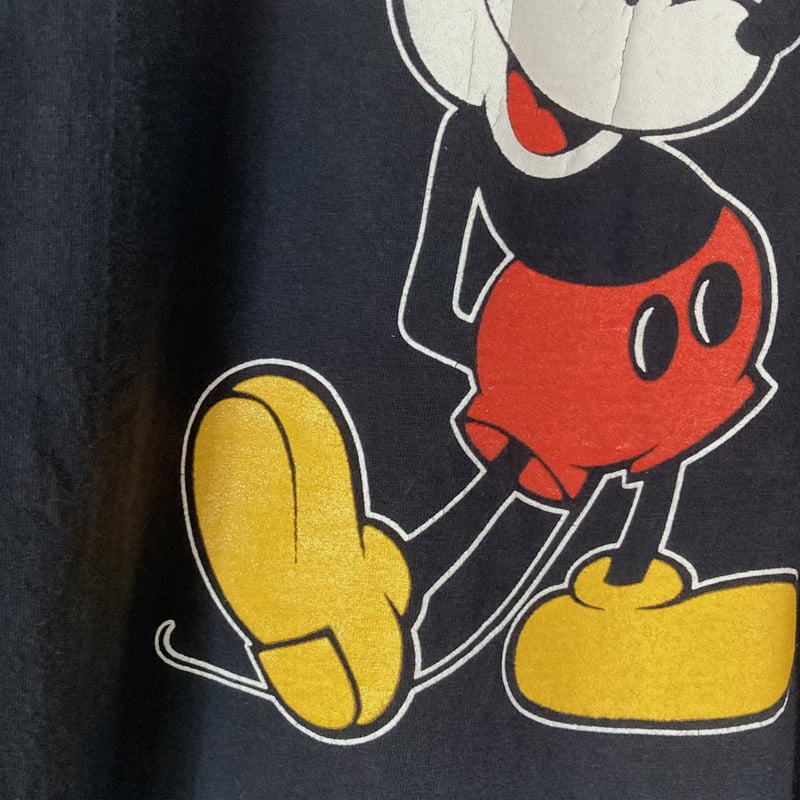 1980年代　ミッキー × スーパーボウルTシャツ Disney - Disney オールドディズニー 80s ミッキーマウスTシャツ