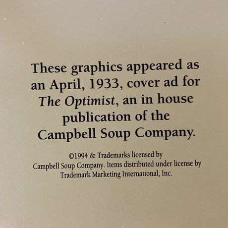 Campbell's キャンベル ミニ ティントレイ 1994