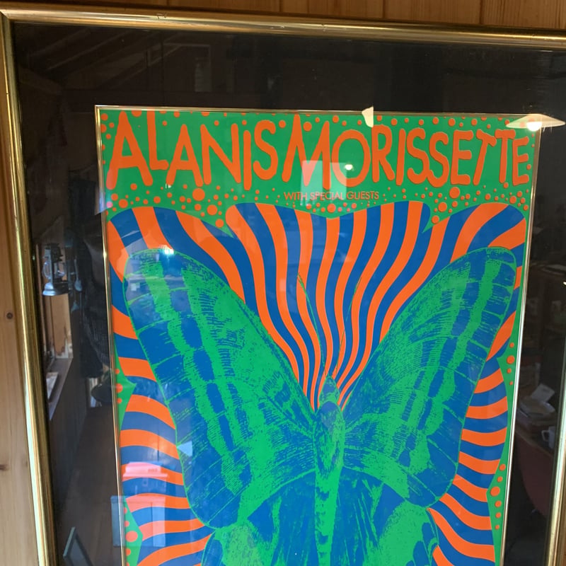 ALANIS MORISSETTE CONCERT 1996 シルクスクリーンポスター UNC