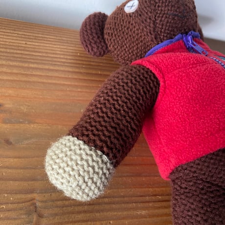 Mr.Bean Teddy ミスター・ビーン テディベア Tiger Television 1996年 L.L.bean フリースベスト着用／39㎝