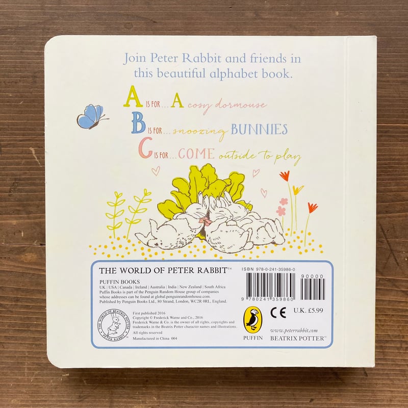 PETER RABBIT ピーターラビット P IS FOR PETER AN ABC BOO