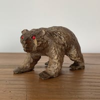 木彫り熊 赤ガラス目 這い熊 可愛い熊さん 北海道