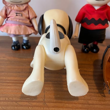 SNOOPY PEANUTS 1966 POCKET DOLLS DETERMINED スヌーピー ピーナッツ 5体セット ポケットドール 1966年 VINTAGE