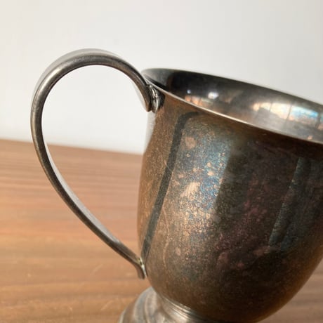 ヴィンテージ ニッケルシルバー カップ ハンドル付き NICKEL SILVER刻印入 1970～1980s ③