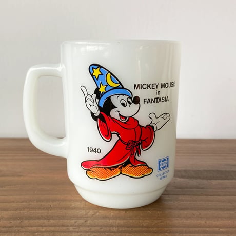 FIRE KING ANCHOR HOCKING Disney Mickey Fantasia ファイヤーキング ミッキー ファンタジア マグカップ