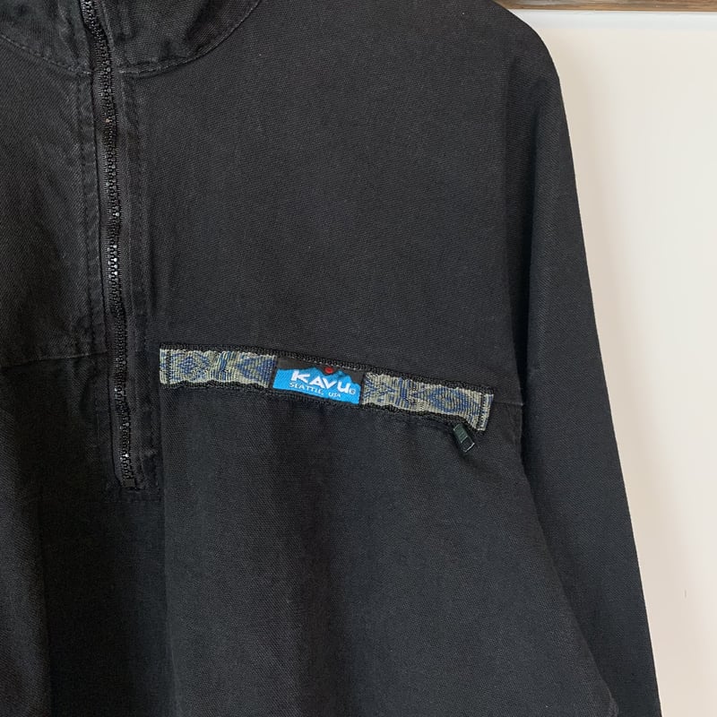 KAVUスローシャツ USA製 KAVU カブー スローシャツ USA製 1990s 初期 ブラック