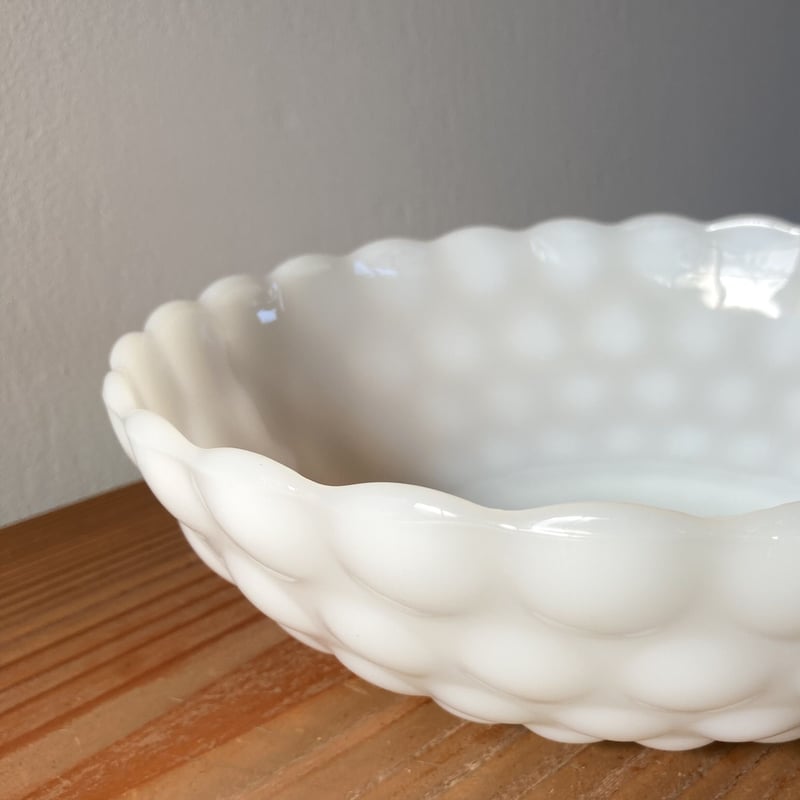 FIRE KING ファイヤーキング バブル ラージボウル / ホワイト