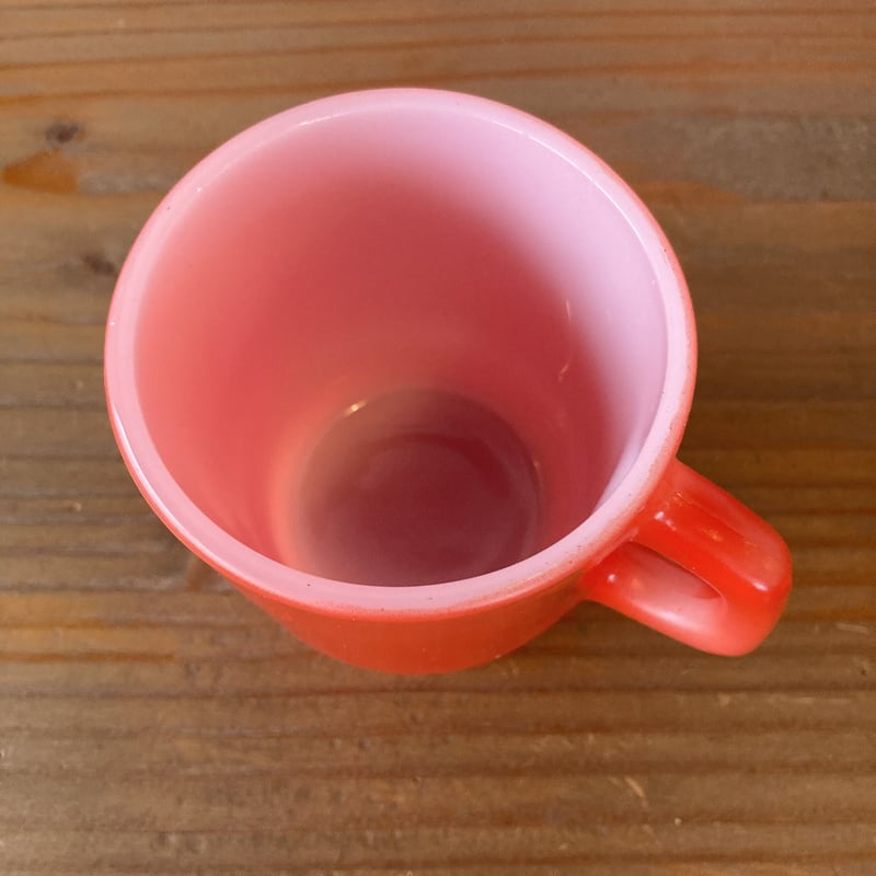 FIRE KING ANCHOR HOCKING ファイヤーキング スタッキングマグ ／赤 |