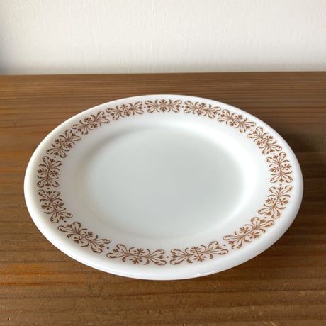 PYREX オールドパイレックス サラダプレート／Copper Filigree A