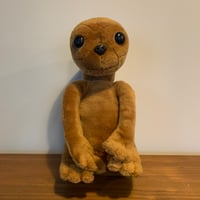 E.T. ぬいぐるみ brown black eye 1982年 黒目 最初期 ヴィンテージ KAMAR SHOWTIME 1982 vintage
