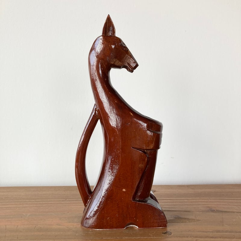 カンガルー 木彫り ペンスタンド | MILMOUNTAIN STORE