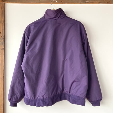L.L.Bean エルエルビーン 美品 1980s Warm-up Jacket made in USA パープル 総柄 カタディン 山タグ ウォームアップジャケット VINTAGE